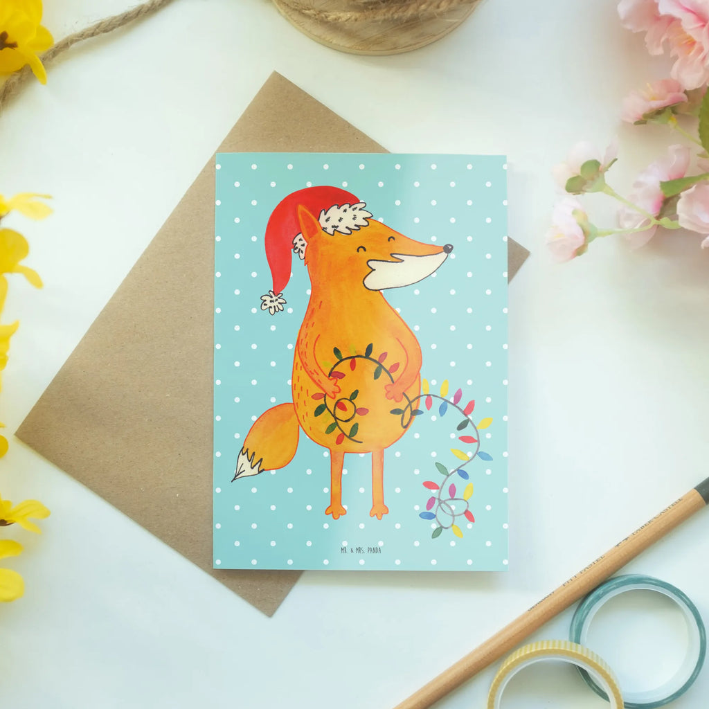 Grußkarte Fuchs Weihnachten Ansichtskarten, Geburtstagskarte, Karte, Grußkarte, Hochzeitskarte, Klappkarte, Einladungskarte, Glückwunschkarte, Winter, Weihnachten, Weihnachtsdeko, Nikolaus, Advent, Heiligabend, Wintermotiv, Weihnachtszeit, Geschenk Weihnachten, Fuchs, Füchse, Spruch schön, Weihnachtsmann
