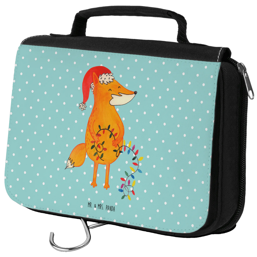 Wash bag Fox Christmas To hang up, Ladies, Cosmetic bag, Gentlemen, Toilet bag, Wash bag, Winter, Christmas, Christmas time, snow, Saying beautiful, Gift Christmas, Fox, Christmas Eve, Santa Claus, Foxes
