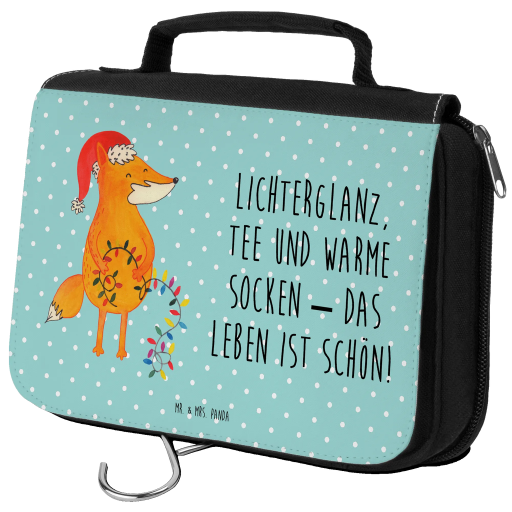 Wash bag Fox Christmas To hang up, Ladies, Cosmetic bag, Gentlemen, Toilet bag, Wash bag, Winter, Christmas, Christmas time, snow, Saying beautiful, Gift Christmas, Fox, Christmas Eve, Santa Claus, Foxes