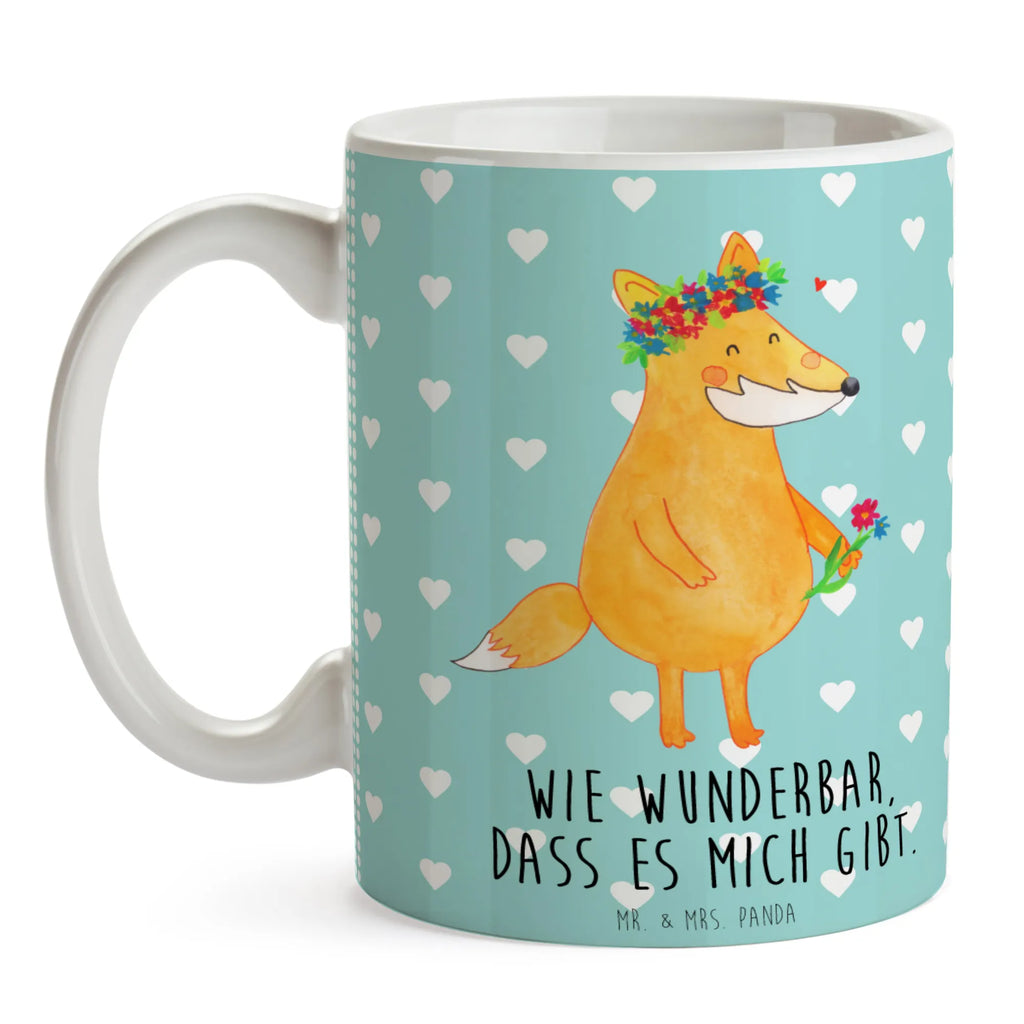 Tasse Fuchs Blumen Teetasse, Tasse mit Motiven, Geschenktasse, Tasse mit Zitaten, Porzellantasse, Tasse, Kaffeetasse, Bürotasse, Keramiktasse, Fuchs, Füchse, Liebesbeweis, Selbstliebe, mich, Fuchsmädchen, Fox, Freundinnen, Freude, Blume, Motivation, Freundin, ich, Liebe, Blumen, Blumenmädchen