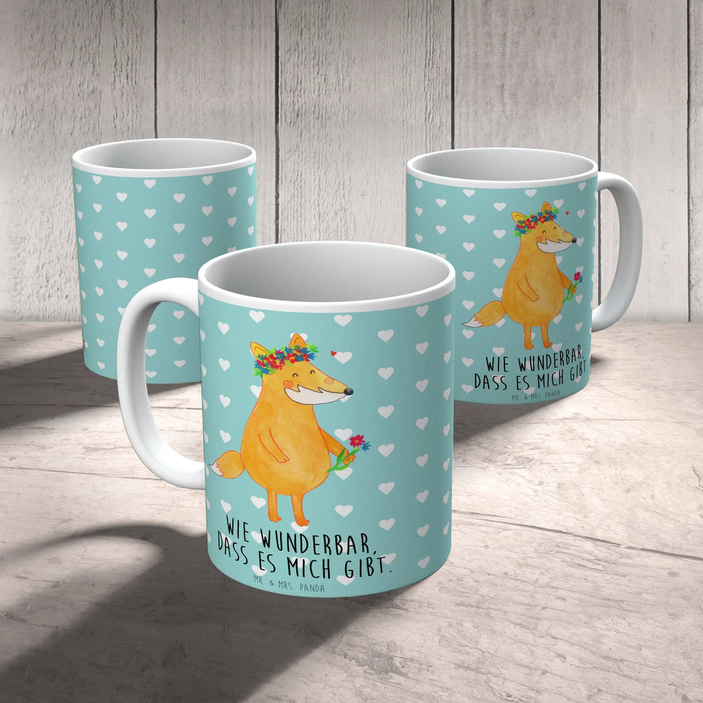 Tasse Fuchs Blumen Teetasse, Tasse mit Motiven, Geschenktasse, Tasse mit Zitaten, Porzellantasse, Tasse, Kaffeetasse, Bürotasse, Keramiktasse, Fuchs, Füchse, Liebesbeweis, Selbstliebe, mich, Fuchsmädchen, Fox, Freundinnen, Freude, Blume, Motivation, Freundin, ich, Liebe, Blumen, Blumenmädchen