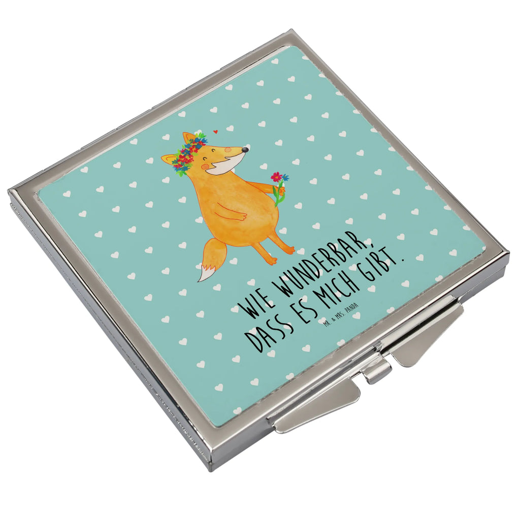 Handbag mirror Fox Flower Handspiegel Geschenkidee, Silber, Spiegel Für Handtasche, Handspiegel Für Damen, Schminkspiegel To Go, Reise Spiegel, Spiegel Für Unterwegs, Design Taschenspiegel, Klappspiegel, Vintage Kompaktspiegel, Schminkspiegel Kompakt, Klappbarer Taschenspiegel, Handspiegel Zum Mitnehmen, Spiegel Für Make-Up Tasche, Handspiegel Mit Hülle, Spiegel Für Schminktasche, Kosmetikspiegel Klein, Runder Taschenspiegel, Klappbarer Handspiegel, Taschenspiegel, Quadratischer Handspiegel, Deko Handspiegel, Kompaktspiegel, Mini Spiegel, Handtaschenspiegel, Taschen-Kosmetikspiegel, Tragbarer Spiegel, Fuchs, Mich, Liebe, Füchse, Fox, Selbstliebe, Blume, Blumenmädchen, Blumen, Freundin, Liebesbeweis, Fuchsmädchen, Freundinnen, Freude, Motivation, Ich