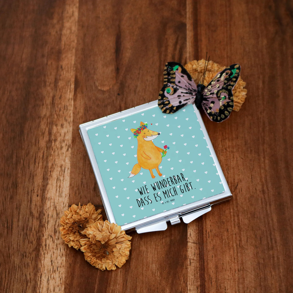 Handbag mirror Fox Flower Handspiegel Geschenkidee, Silber, Spiegel Für Handtasche, Handspiegel Für Damen, Schminkspiegel To Go, Reise Spiegel, Spiegel Für Unterwegs, Design Taschenspiegel, Klappspiegel, Vintage Kompaktspiegel, Schminkspiegel Kompakt, Klappbarer Taschenspiegel, Handspiegel Zum Mitnehmen, Spiegel Für Make-Up Tasche, Handspiegel Mit Hülle, Spiegel Für Schminktasche, Kosmetikspiegel Klein, Runder Taschenspiegel, Klappbarer Handspiegel, Taschenspiegel, Quadratischer Handspiegel, Deko Handspiegel, Kompaktspiegel, Mini Spiegel, Handtaschenspiegel, Taschen-Kosmetikspiegel, Tragbarer Spiegel, Fuchs, Mich, Liebe, Füchse, Fox, Selbstliebe, Blume, Blumenmädchen, Blumen, Freundin, Liebesbeweis, Fuchsmädchen, Freundinnen, Freude, Motivation, Ich