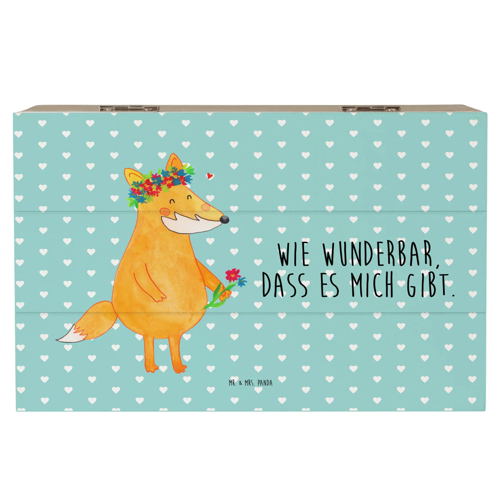 Wooden chest Fox Flower Truhe, Schatulle, Geschenkdose, Kiste, Erinnerungsbox, Erinnerungskiste, Schatzkiste, XXL, Aufbewahrungsbox, Geschenkbox, Holzkiste, Dekokiste, Fuchs, Blumenmädchen, Freundinnen, Liebesbeweis, mich, Freundin, Blumen, Fox, ich, Liebe, Freude, Fuchsmädchen, Blume, Selbstliebe, Füchse, Motivation