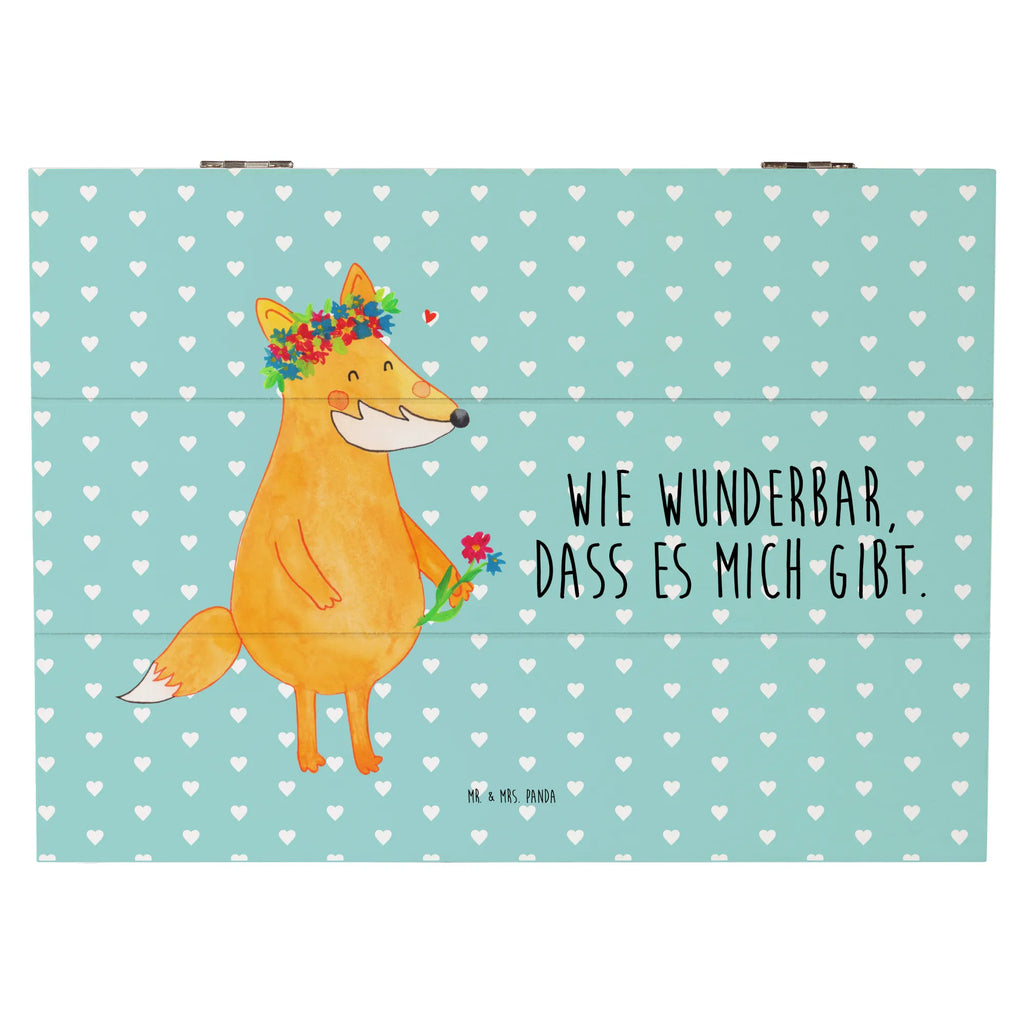 Wooden chest Fox Flower Truhe, Schatulle, Geschenkdose, Kiste, Erinnerungsbox, Erinnerungskiste, Schatzkiste, XXL, Aufbewahrungsbox, Geschenkbox, Holzkiste, Dekokiste, Fuchs, Blumenmädchen, Freundinnen, Liebesbeweis, mich, Freundin, Blumen, Fox, ich, Liebe, Freude, Fuchsmädchen, Blume, Selbstliebe, Füchse, Motivation