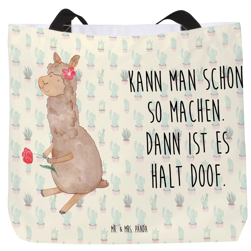 Shopper Alpaka Blume Schultasche, Beutel, Tragebeutel, Shopper, Strandtasche, Einkaufstasche, Schulbeutel, Einkaufsbeutel, Alltagstasche, Freizeittasche, Tasche, Alpaka, Lama, Alpaka Dekor, Alpaka Dekoration, Alpaka Spruch, Lamas, Alpaka Witz, Alpaka Zitat, Motiv Alpaka, Alpaka Geschenk, Blume