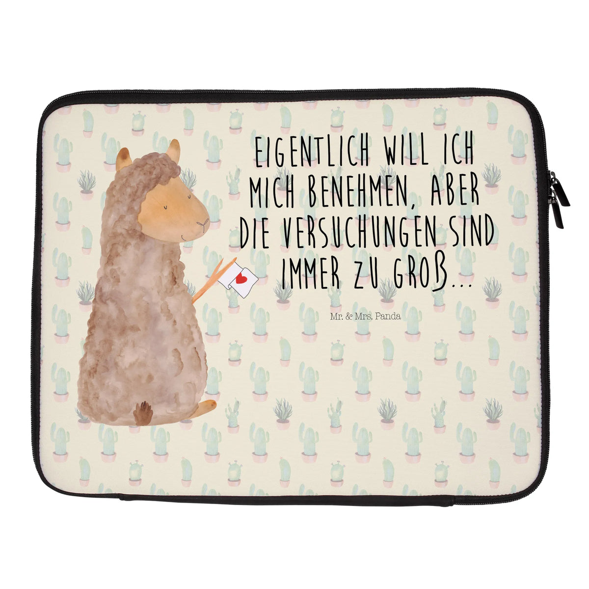 Notebook Tasche Alpaka Fahne