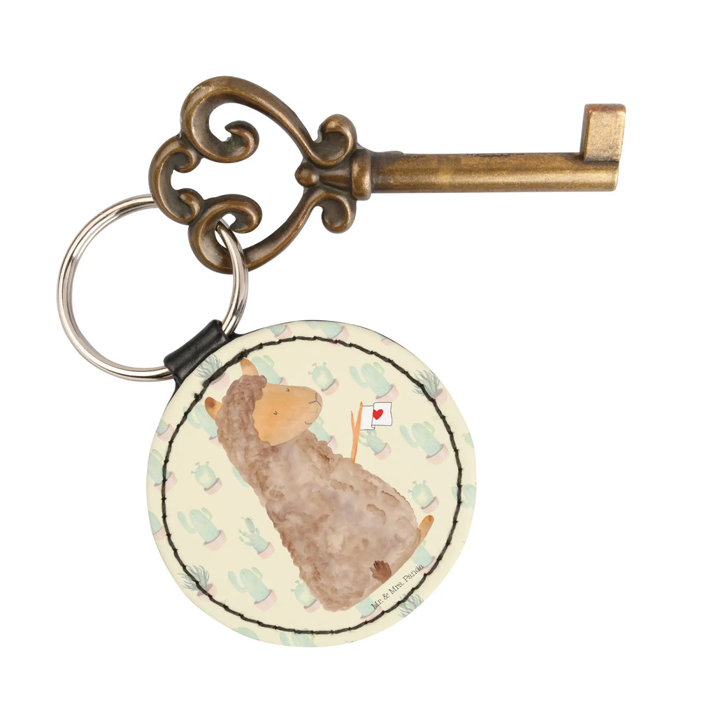 Round key ring alpaca banner lucky charm, bag pendant, pendant, keychain, key ring, alpaca, llama, pako, camel, Peru, animal, favourite animal, llamas, alpacas, love, Alpaca