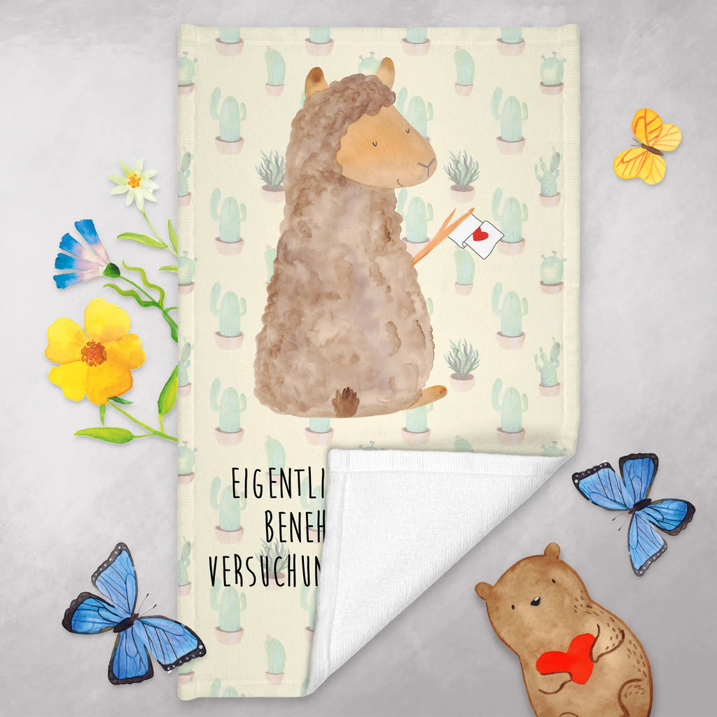 Hand towel alpaca banner baby, towels, bath towel, bathroom, Towel, children, big, alpaca, llama, pako, camel, Peru, animal, favourite animal, alpacas, Alpaca, llamas, love