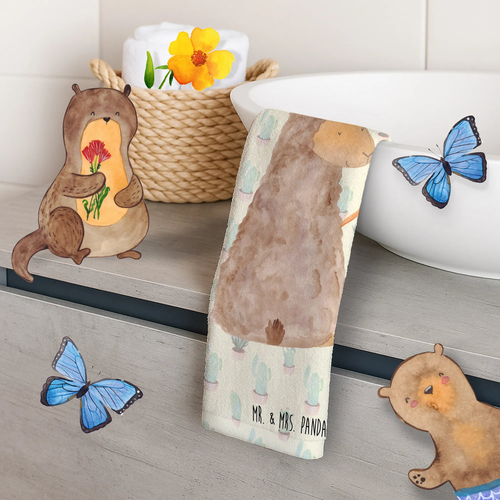 Hand towel alpaca banner baby, towels, bath towel, bathroom, Towel, children, big, alpaca, llama, pako, camel, Peru, animal, favourite animal, alpacas, Alpaca, llamas, love