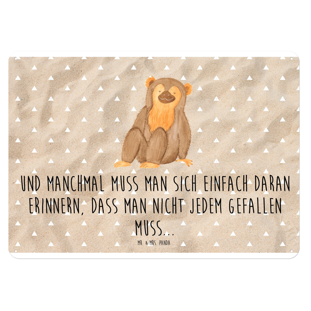 Blechschild Affe Wandschild Metall, Türschild Metall, Blechschild Zum Aufhängen, Blechschild, Blechschild Küche, Blechschild Für Männer, Blechschild Büro, Dekoschild Metall, Blechschild Groß, Blechschild Für Frauen, Wildtiere, Afrika, Affen, Selbstliebe, Selbstbewusstsein, Selfcare, Selbstachtung, Affe, Motivation, Respekt, Liebe, Äffchen