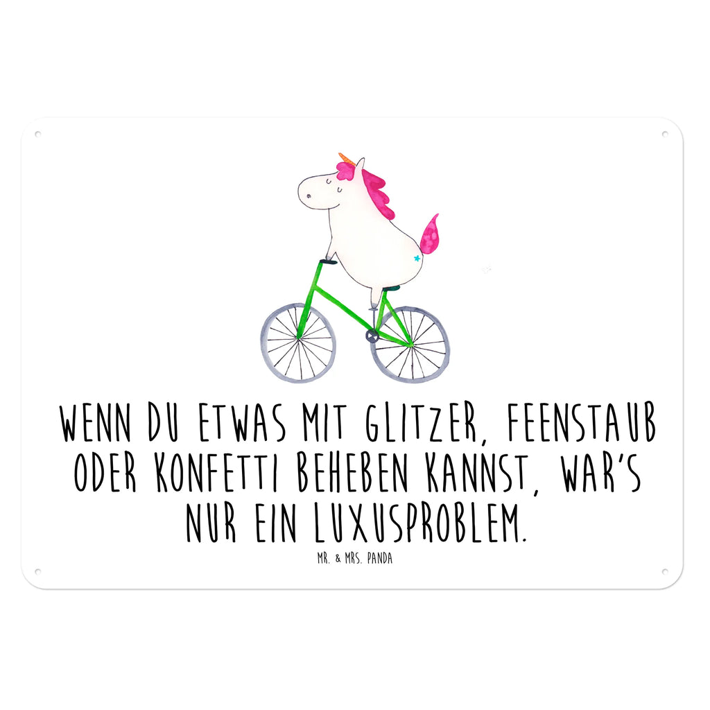 Blechschild Einhorn Radfahrer Blechschild Für Frauen, Wandschild Metall, Dekoschild Metall, Blechschild Zum Aufhängen, Blechschild Für Männer, Blechschild Groß, Blechschild, Blechschild Küche, Blechschild Büro, Türschild Metall, Unicorn, Einhorn, Einhörner, Einhorn Deko, Luxusproblem, Radfahren, Feenstaub, Liebeskummer, Konfetti, Rad, Bike, Kummer, Radfahrer