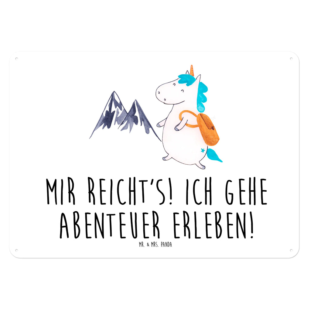 Blechschild Einhorn Bergsteiger Blechschild Für Männer, Blechschild Küche, Türschild Metall, Blechschild Groß, Wandschild Metall, Blechschild Für Frauen, Blechschild, Blechschild Zum Aufhängen, Dekoschild Metall, Blechschild Büro, Unicorn, Einhorn, Einhörner, Einhorn Deko, Reisen, Abenteurer, Entdecker, Weltreise, Bergsteiger, Urlaub, Berge, Weltenbummler, Abenteuer