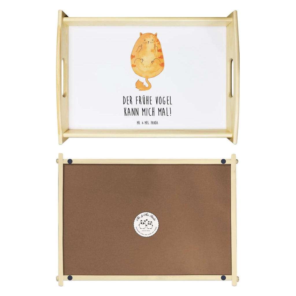Serving tray Cat Early riser serving tray, kitchen tray, tray, breakfast tray, wooden tray, cat, tomcat, kitty, meow, kitten, housecat, mama cat, love cats, cat image, cat fan, cat lover, cat fancier, cat decoration, gift for cat lover, cat owner, funny cats, cat sayings, cat motto, funny cat gifts, fan merchandise, cat stuff, animal lover, pussy, morning grumbler, early riser, The early bird can kiss my ass, coffee, cats
