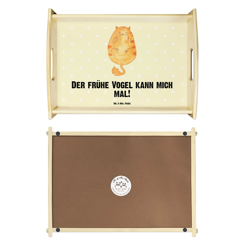 Serving tray Cat Early riser serving tray, kitchen tray, tray, breakfast tray, wooden tray, cat, tomcat, kitty, meow, kitten, housecat, mama cat, love cats, cat image, cat fan, cat lover, cat fancier, cat decoration, gift for cat lover, cat owner, funny cats, cat sayings, cat motto, funny cat gifts, fan merchandise, cat stuff, animal lover, pussy, morning grumbler, early riser, The early bird can kiss my ass, coffee, cats
