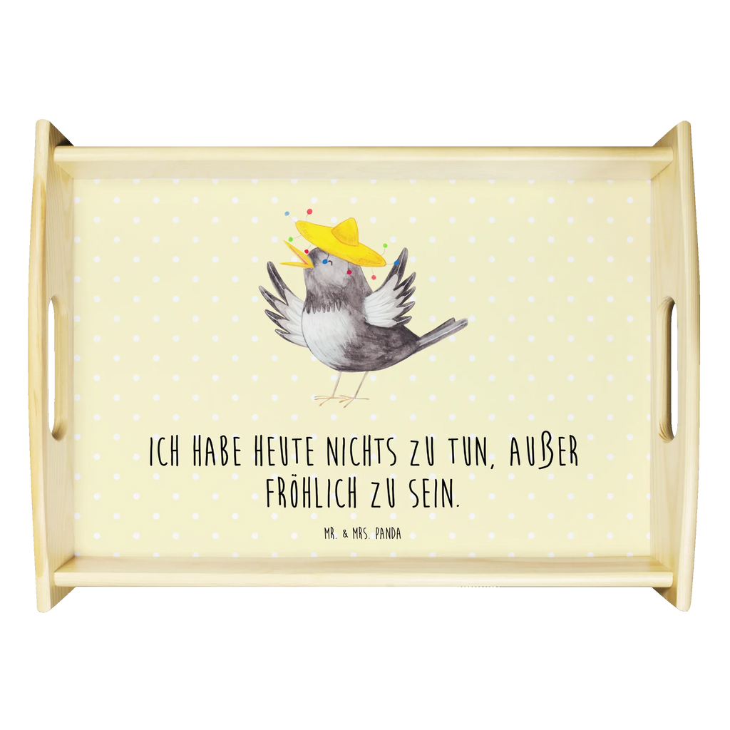 Taca serwisowa kruk Sombrero Tablett, Küchentablett, ablagetablett, getränketablett, tablett für essen, echtholz tablett, couchtablett, kaffeetablett, Servier Tablett, Serviertablett, essenstablett, sofatablett, tablett für getränke, teetablett, tablett zum servieren, holz serviertablett, tablett holz, serviertablett aus holz, Frühstückstablett, tablett für bett, betttablett, tragetablett, Holztablett, tablett aus holz, bett tablett, serviertablett holz, Lustige Sprüche, Tiere, Tiermotive, Gute Laune, Vogel, Fröhlich sein, Glück Spruch, Froh, Motivation, Rabe, Elster, Spruch Positiv, glücklich sein, Vögel