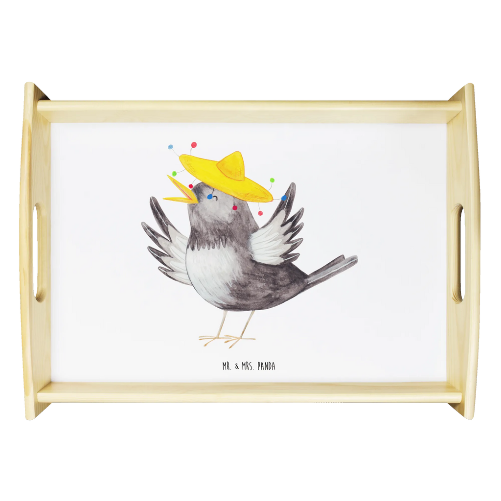 Taca serwisowa kruk Sombrero Tablett, Küchentablett, ablagetablett, getränketablett, tablett für essen, echtholz tablett, couchtablett, kaffeetablett, Servier Tablett, Serviertablett, essenstablett, sofatablett, tablett für getränke, teetablett, tablett zum servieren, holz serviertablett, tablett holz, serviertablett aus holz, Frühstückstablett, tablett für bett, betttablett, tragetablett, Holztablett, tablett aus holz, bett tablett, serviertablett holz, Lustige Sprüche, Tiere, Tiermotive, Gute Laune, Vogel, Fröhlich sein, Glück Spruch, Froh, Motivation, Rabe, Elster, Spruch Positiv, glücklich sein, Vögel