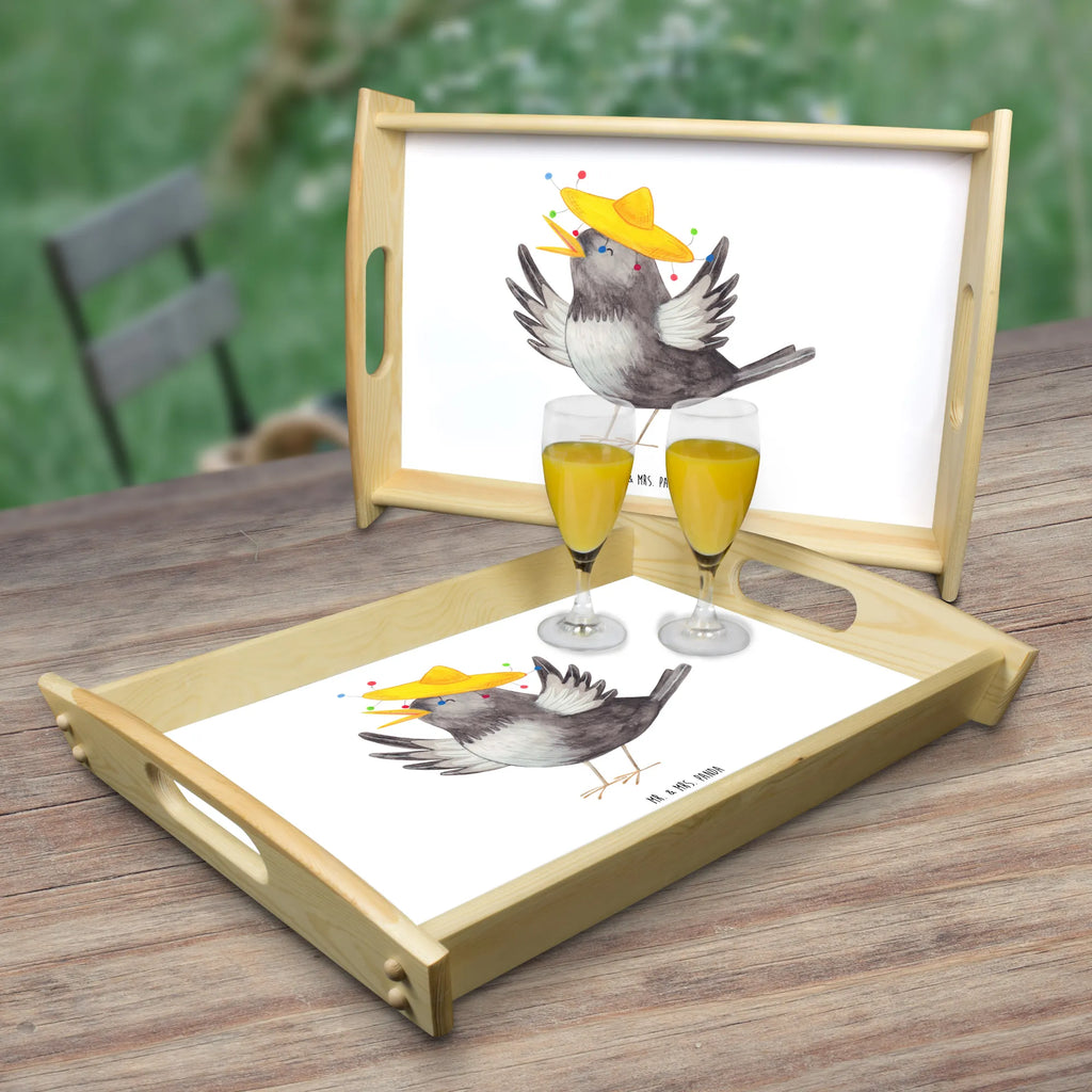 Taca serwisowa kruk Sombrero Tablett, Küchentablett, ablagetablett, getränketablett, tablett für essen, echtholz tablett, couchtablett, kaffeetablett, Servier Tablett, Serviertablett, essenstablett, sofatablett, tablett für getränke, teetablett, tablett zum servieren, holz serviertablett, tablett holz, serviertablett aus holz, Frühstückstablett, tablett für bett, betttablett, tragetablett, Holztablett, tablett aus holz, bett tablett, serviertablett holz, Lustige Sprüche, Tiere, Tiermotive, Gute Laune, Vogel, Fröhlich sein, Glück Spruch, Froh, Motivation, Rabe, Elster, Spruch Positiv, glücklich sein, Vögel