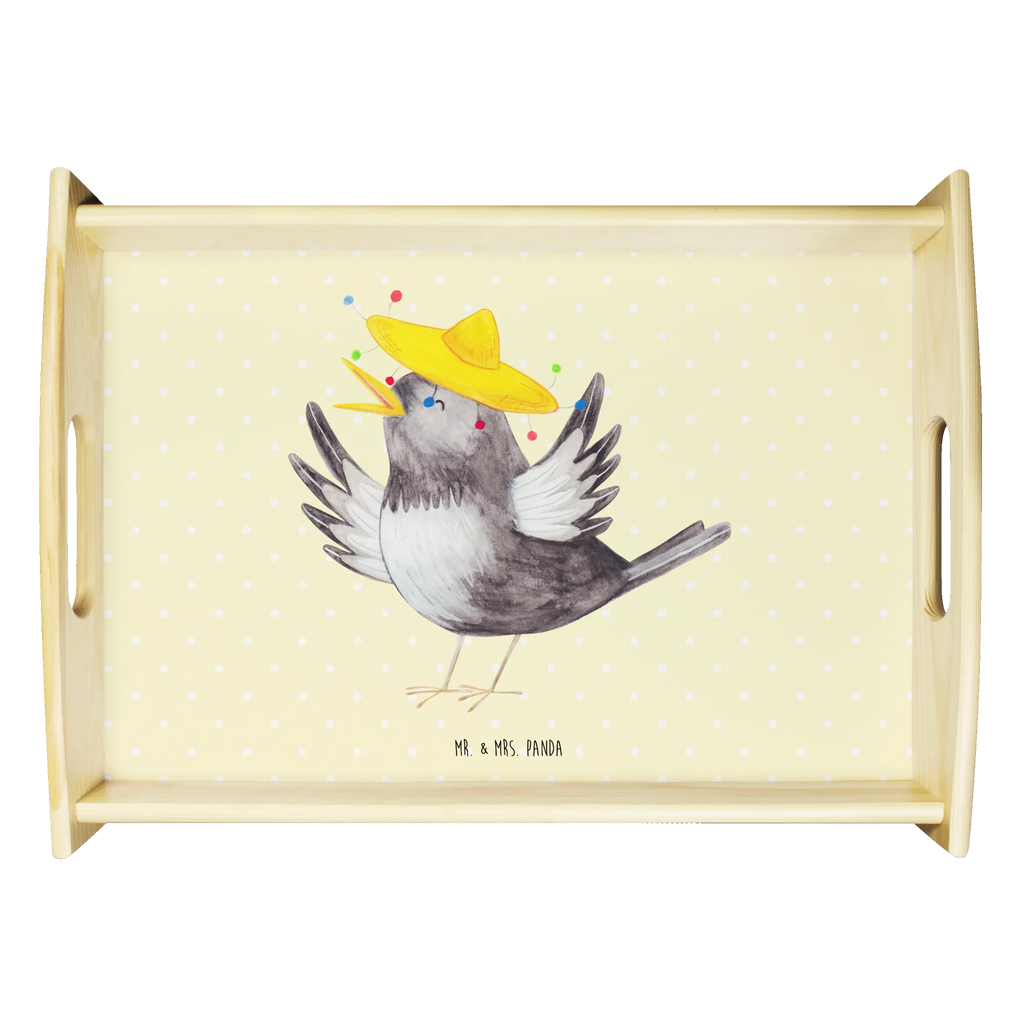 Taca serwisowa kruk Sombrero Tablett, Küchentablett, ablagetablett, getränketablett, tablett für essen, echtholz tablett, couchtablett, kaffeetablett, Servier Tablett, Serviertablett, essenstablett, sofatablett, tablett für getränke, teetablett, tablett zum servieren, holz serviertablett, tablett holz, serviertablett aus holz, Frühstückstablett, tablett für bett, betttablett, tragetablett, Holztablett, tablett aus holz, bett tablett, serviertablett holz, Lustige Sprüche, Tiere, Tiermotive, Gute Laune, Vogel, Fröhlich sein, Glück Spruch, Froh, Motivation, Rabe, Elster, Spruch Positiv, glücklich sein, Vögel