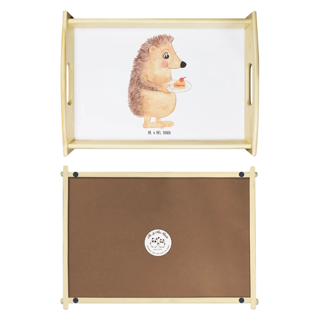 Serving tray Hedgehog piece of cake wooden tray, tray, breakfast tray, kitchen tray, serving tray, small animals, cute, funny, cute animal motives, hand drawn, small world, funny sayings, good mood, happy, gifts, gift ideas, special gifts, animal lover, card, cake, hedgehog, invitation party, bake cake, baking gift, birthday cake, food saying