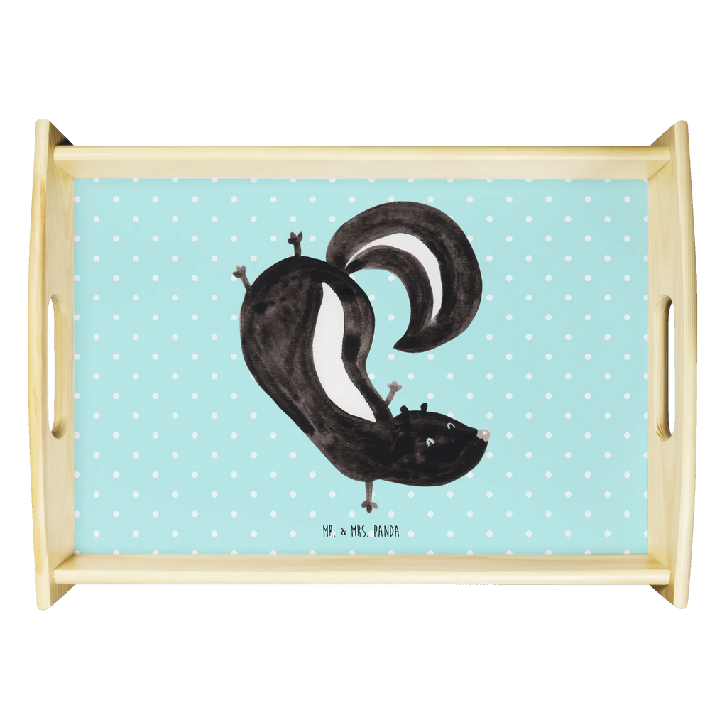 Serving tray skunk handstand tray, breakfast tray, kitchen tray, wooden tray, serving tray, Skunk, skunk, child, predator, playful, stink, wild animal, playground