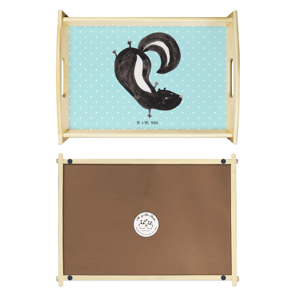 Serving tray skunk handstand tray, breakfast tray, kitchen tray, wooden tray, serving tray, Skunk, skunk, child, predator, playful, stink, wild animal, playground
