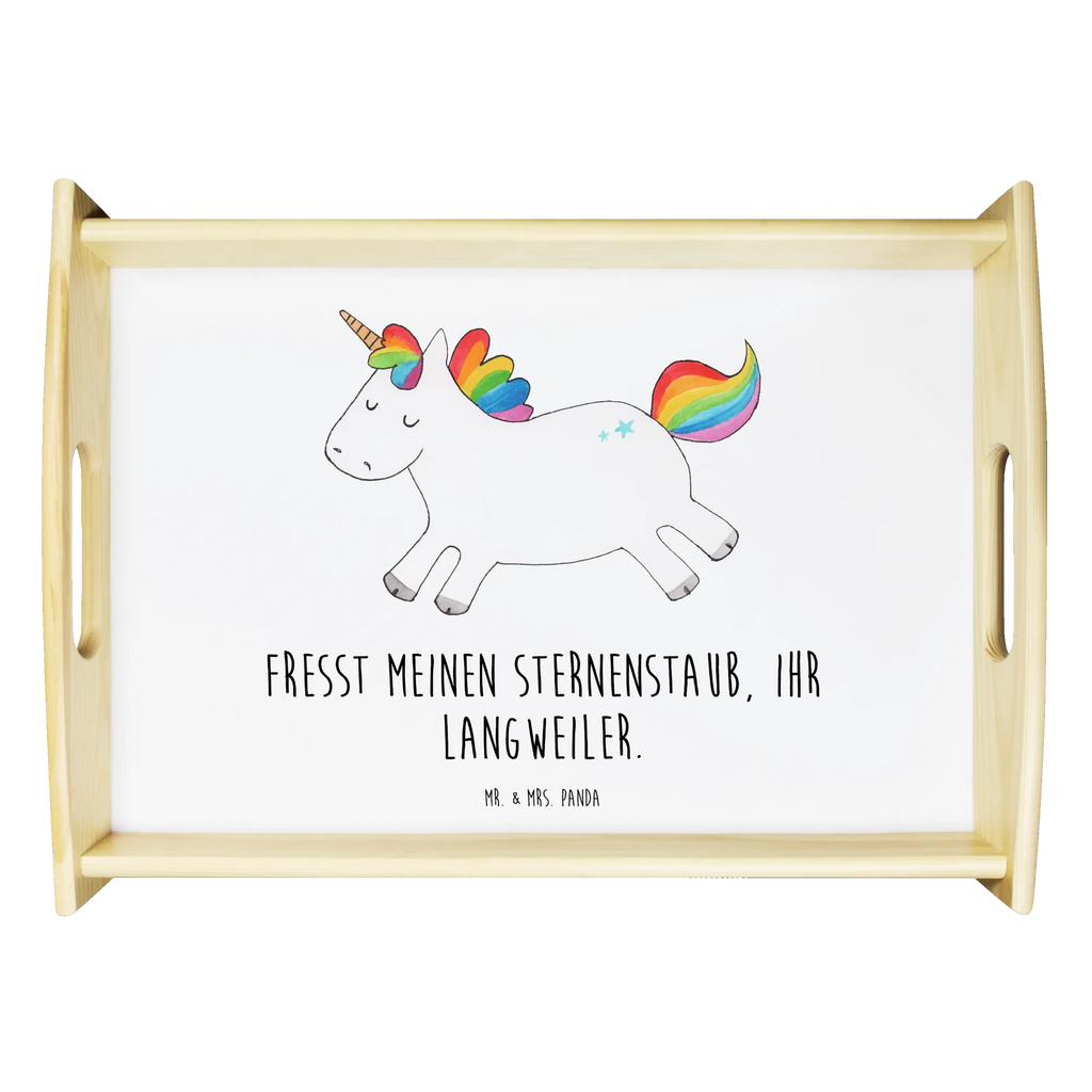 Serving tray unicorn happy Dekotablett, Frühstückstablett, Tablett, Serviertablett, Holztablett, Küchentablett, Einhorn, Einhörner, Einhorn Deko, Unicorn, Spaß, fröhlich, witzig, Lebensfreude, Lächeln, spannend, glücklich, Lachen, Freude
