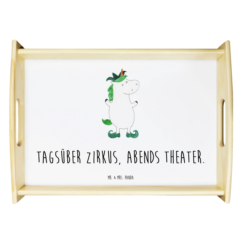 Serviertablett Einhorn Joker Frühstückstablett, Holztablett, Tablett, Dekotablett, Küchentablett, Serviertablett, Einhorn, Einhörner, Einhorn Deko, Unicorn, Hofnarr, Mittelalter, Gaukler, Kasper