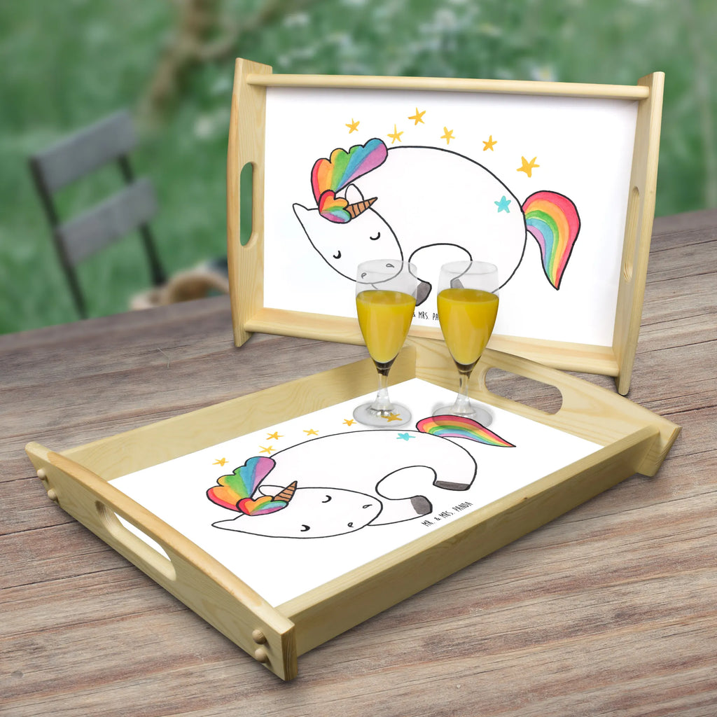 Serving tray unicorn Night Holztablett, Serviertablett, Frühstückstablett, Dekotablett, Küchentablett, Tablett, Einhorn, Einhörner, Einhorn Deko, Unicorn, Freundin, unicorn, Realität, Geschenk, Traum, Ruhe, Menschen, Träume