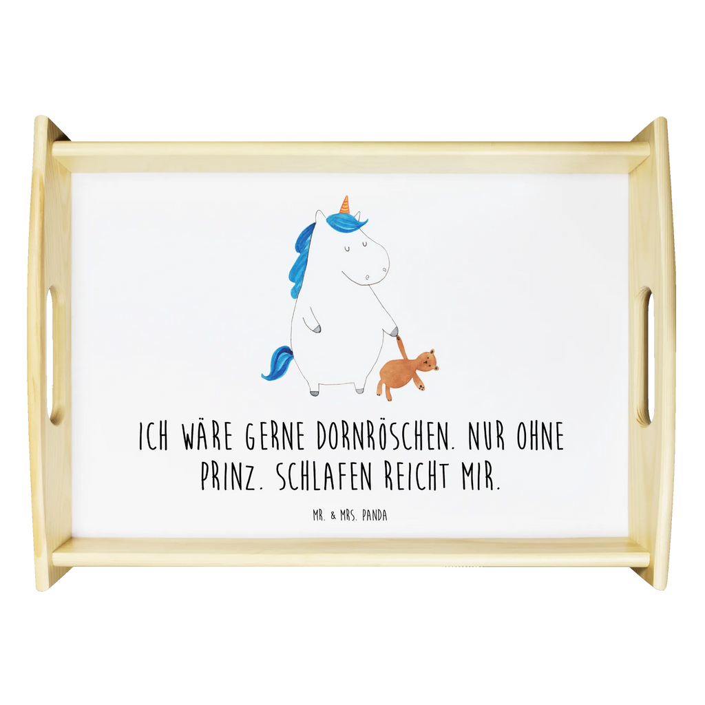Serving tray unicorn teddy Dekotablett, Holztablett, Serviertablett, Frühstückstablett, Tablett, Küchentablett, Einhorn, Einhörner, Einhorn Deko, Unicorn, Singleleben, Träumen, gute Nacht, schlafen, Freundin, Bett, Single