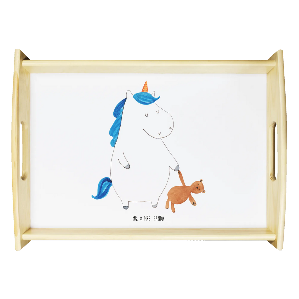 Serving tray unicorn teddy Dekotablett, Holztablett, Serviertablett, Frühstückstablett, Tablett, Küchentablett, Einhorn, Einhörner, Einhorn Deko, Unicorn, Singleleben, Träumen, gute Nacht, schlafen, Freundin, Bett, Single