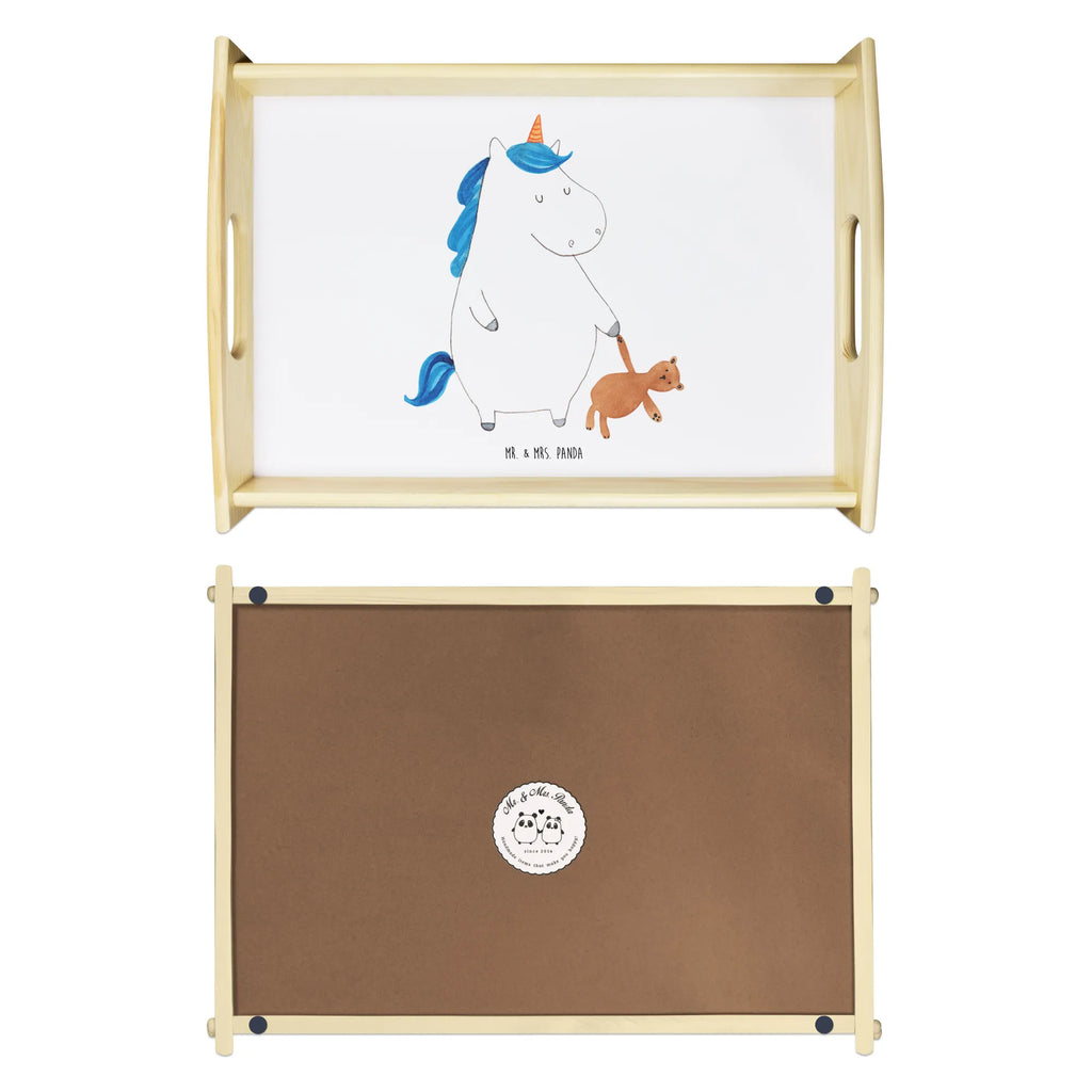 Serving tray unicorn teddy Dekotablett, Holztablett, Serviertablett, Frühstückstablett, Tablett, Küchentablett, Einhorn, Einhörner, Einhorn Deko, Unicorn, Singleleben, Träumen, gute Nacht, schlafen, Freundin, Bett, Single