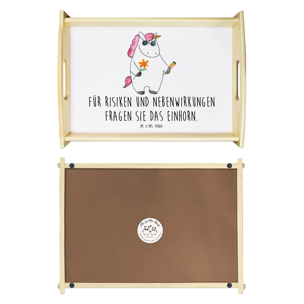 Serviertablett Einhorn Woodstock Dekotablett, Holztablett, Tablett, Küchentablett, Serviertablett, Frühstückstablett, Einhorn, Einhörner, Einhorn Deko, Unicorn, Woodstock, Joint, Alkohol, Party, witzig, Zigarette, Spaß. lustig, Kiffen