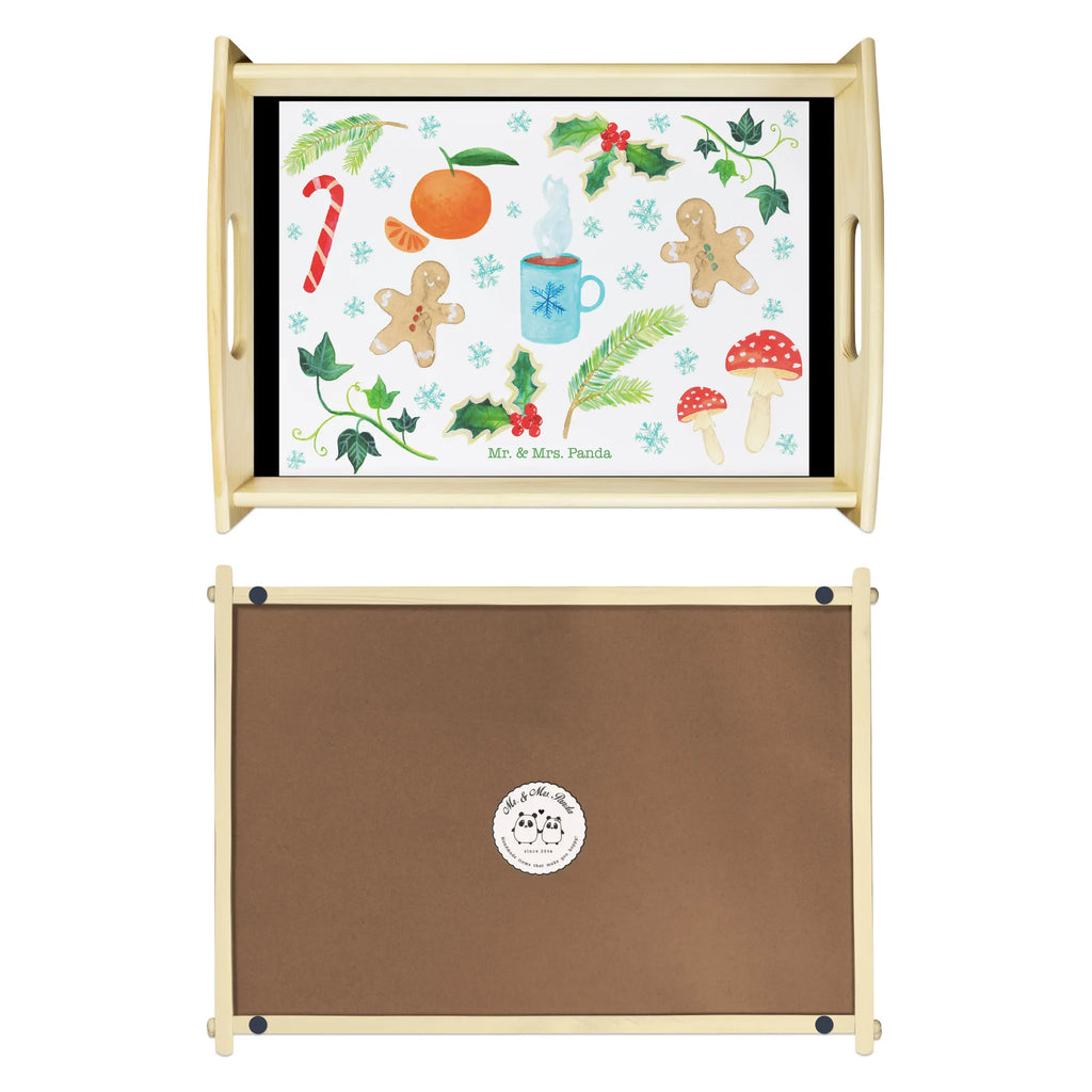 Serving tray Winter serving tray, kitchen tray, tray, breakfast tray, wooden tray, Nature, joy of life, love, snow, winter, season, december birthday, winter motive, gingerbread, mare, cold, present christmas