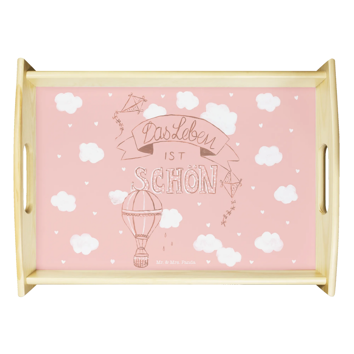 Serving tray hot air balloon Life wooden tray, kitchen tray, tray, serving tray, breakfast tray, Nature, joy of life, love, be happy, Hot-air balloon, Quote, Decoration house, Inspiration, experience, Life is beautiful, Saying life, Life