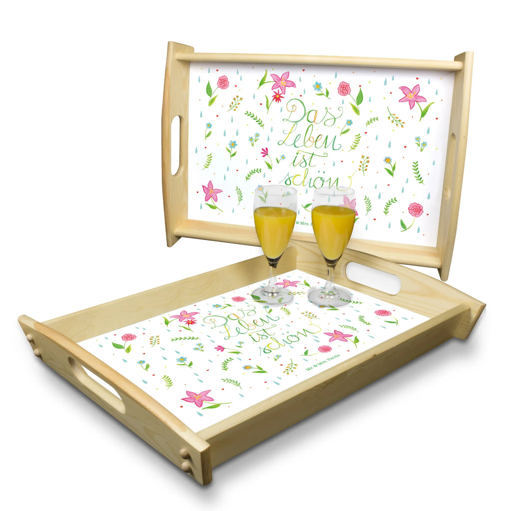 Serving tray Flower Life serving tray, wooden tray, tray, kitchen tray, breakfast tray, Nature, joy of life, love, Motivation saying, Flowers, Life is beautiful, Saying about life, Being happy