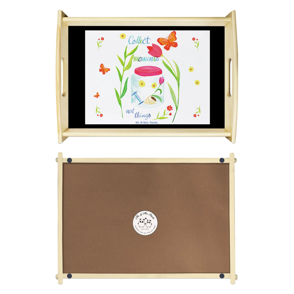 Serving tray Collect Moments, not things breakfast tray, kitchen tray, serving tray, tray, wooden tray, Nature, joy of life, love, Decoration Picture, Saying Memories, Wisdom, Motto of Life, Quote English, Flower Motif, Moments, Quote Life, Saying Life