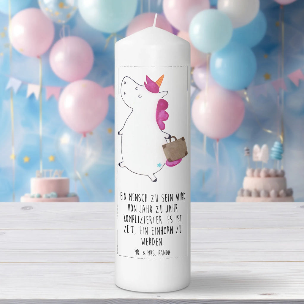 Candle unicorn Suitcase Kerze, Taufkerze, Kommunionskerze, Geburtstagskerze, Geschenk Kerze, Taufgeschenk Kerze, Kerze mit Druck, Besondere Kerze, Geschenkidee Kerze, Kerze für Kommunion, Geburtstag Kerze, Kommunion Kerze, Einhorn, Einhörner, Einhorn Deko, Unicorn, unicorn, Koffer, Verreisen, Reise, Gepäck, Abenteuer, Erwachsen, Kind, albern, Spaß, lustig, witzig