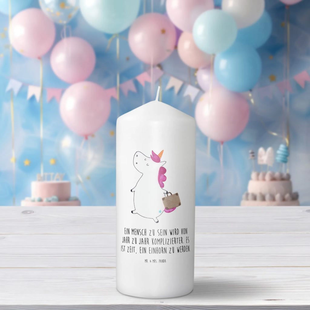 Candle unicorn Suitcase Kerze, Taufkerze, Kommunionskerze, Geburtstagskerze, Geschenk Kerze, Taufgeschenk Kerze, Kerze mit Druck, Besondere Kerze, Geschenkidee Kerze, Kerze für Kommunion, Geburtstag Kerze, Kommunion Kerze, Einhorn, Einhörner, Einhorn Deko, Unicorn, unicorn, Koffer, Verreisen, Reise, Gepäck, Abenteuer, Erwachsen, Kind, albern, Spaß, lustig, witzig