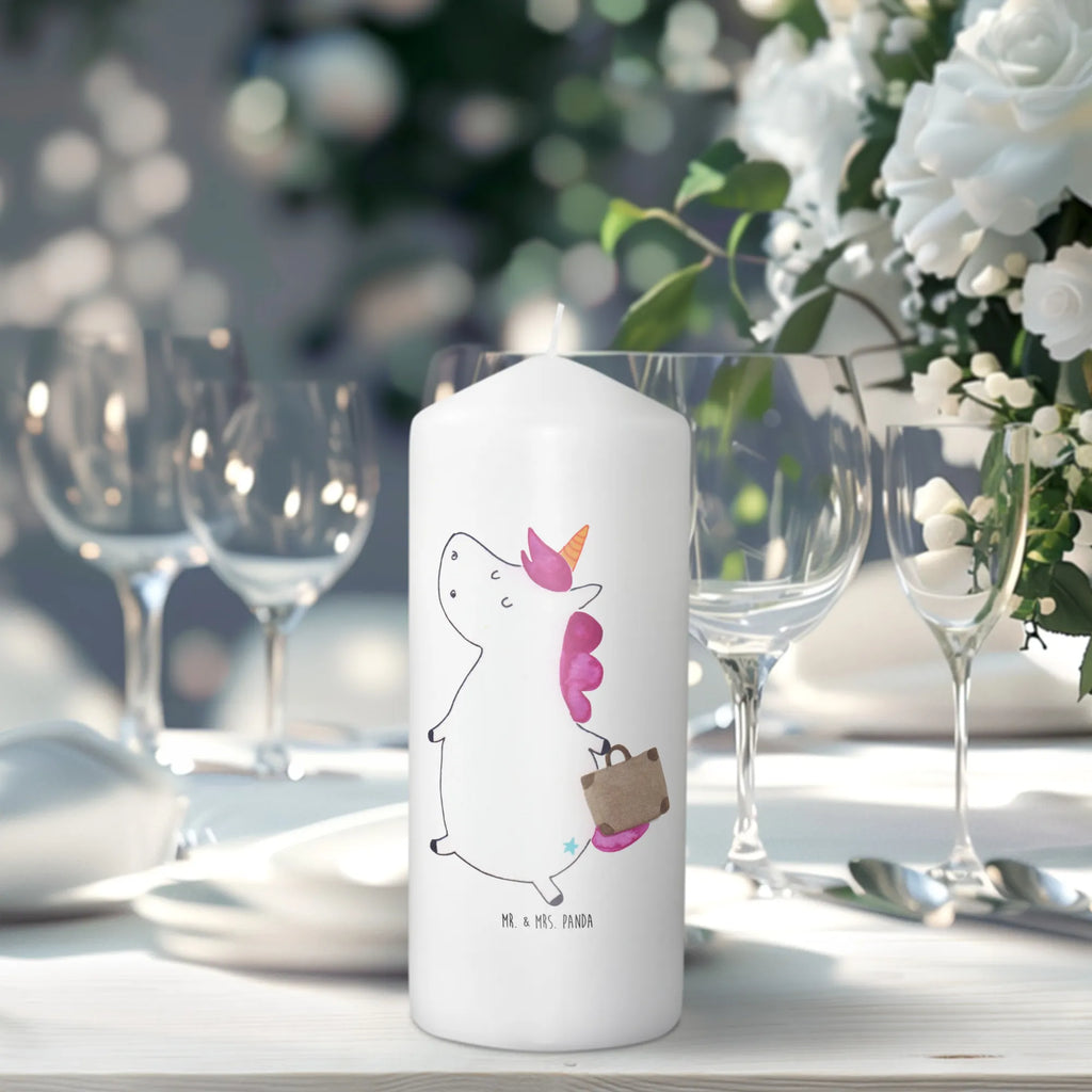 Candle unicorn Suitcase Kerze, Taufkerze, Kommunionskerze, Geburtstagskerze, Geschenk Kerze, Taufgeschenk Kerze, Kerze mit Druck, Besondere Kerze, Geschenkidee Kerze, Kerze für Kommunion, Geburtstag Kerze, Kommunion Kerze, Einhorn, Einhörner, Einhorn Deko, Unicorn, unicorn, Koffer, Verreisen, Reise, Gepäck, Abenteuer, Erwachsen, Kind, albern, Spaß, lustig, witzig
