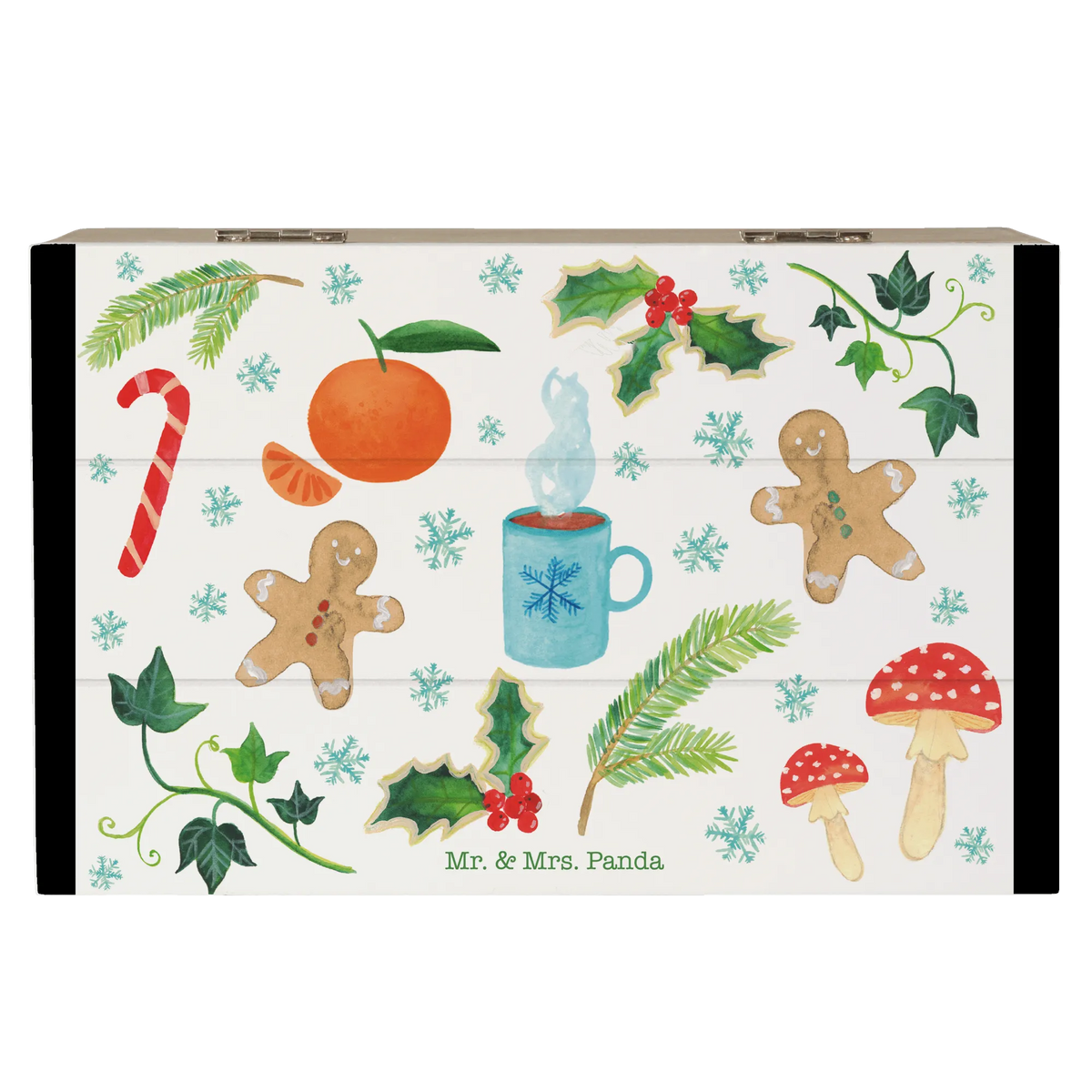 Wooden chest Winter Nature, joy of life, mare, present christmas, gingerbread, december birthday, snow, season, cold, winter motive