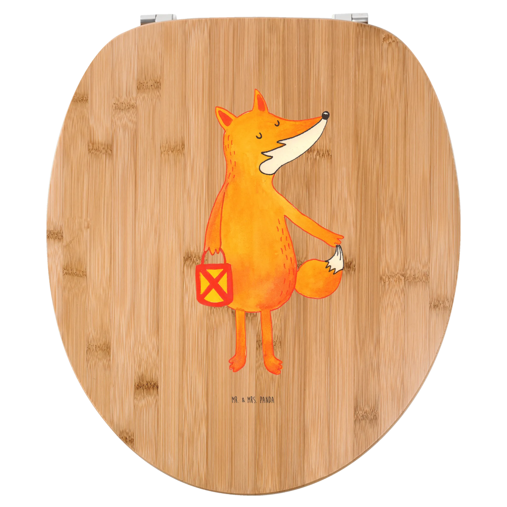 Motiv WC Sitz Fuchs Laterne Klobrille, WC-Sitz, Toilettendeckel, Klodeckel, Toilette, Fuchs, Füchse, Cäsar Otto Hugo Flaischlen, Liebeskummer Spruch, Laternenumzug, Laterne, Sankt Martin, Spruch trösten, Aufmuntern