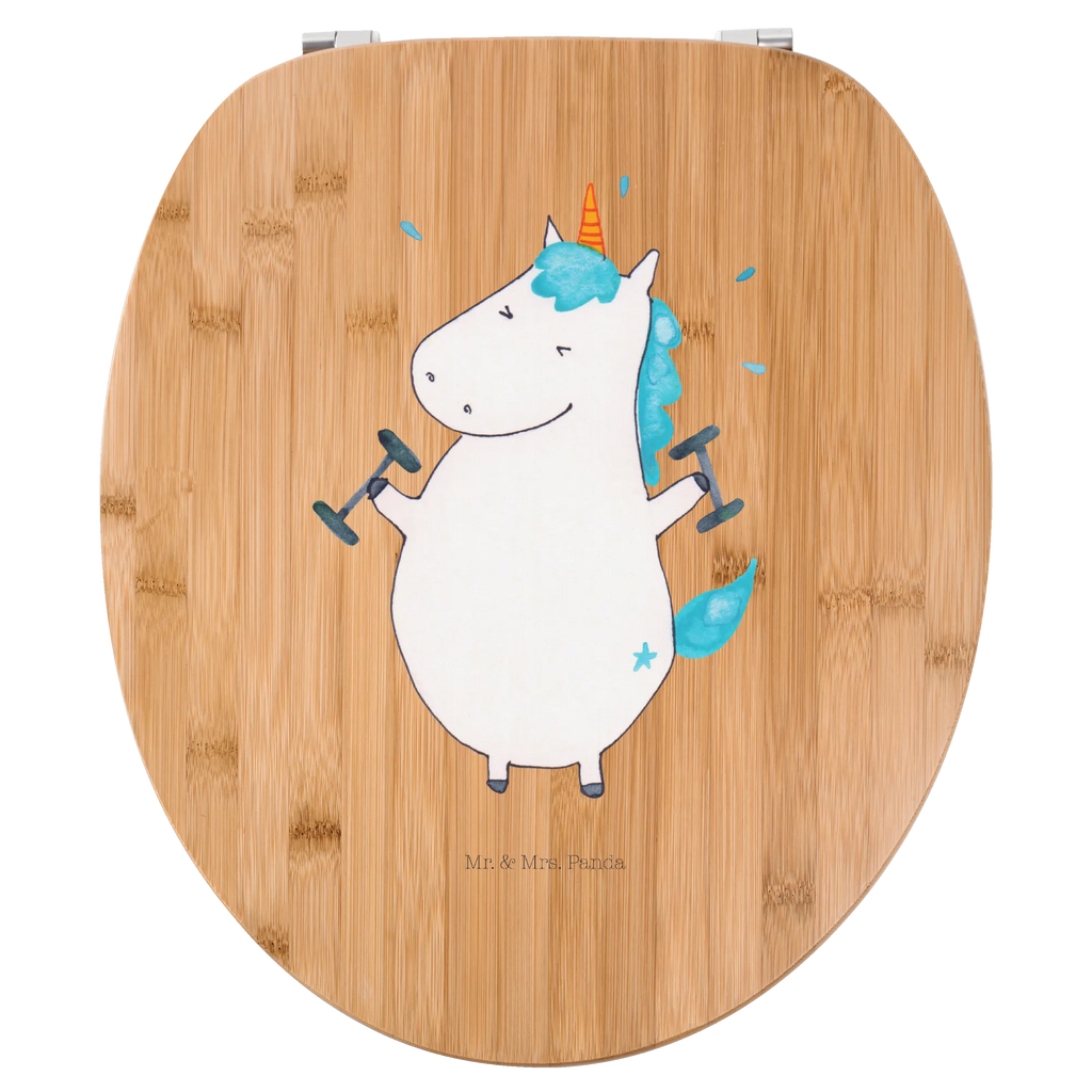 Motiv WC Sitz Einhorn Fitness Klodeckel, WC-Sitz, Toilettendeckel, Klobrille, Toilette, Einhorn, Einhörner, Einhorn Deko, Unicorn, Pumpen, Geräte, Abnehmen, Gym, Fitnessstudio, Sport, Fitness, Diät, Sixpack