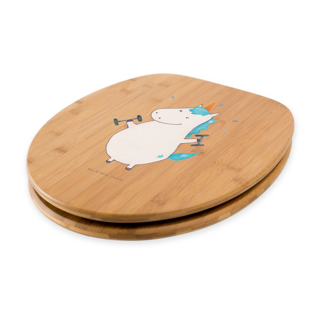 Motiv WC Sitz Einhorn Fitness Klodeckel, WC-Sitz, Toilettendeckel, Klobrille, Toilette, Einhorn, Einhörner, Einhorn Deko, Unicorn, Pumpen, Geräte, Abnehmen, Gym, Fitnessstudio, Sport, Fitness, Diät, Sixpack