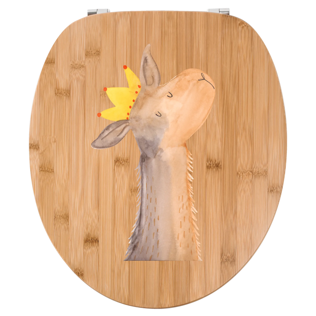 Motiv WC deska sedesowa Głowa lamy król Klobrille, WC-Sitz, Toilettendeckel, Klodeckel, Toilette, Lama, Alpaka, Lamas, Papa, Büro Kollege, Vorgesetzter, König, Abi, Mama, Königin, Chef, Kollegin, Freundin, Abitur