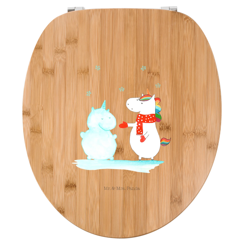 Motif toilet seat unicorn snowman toilet cover, wood, toilet seat, toilet, toilet lid, unicorn, unicorns, winter gift, Gloves, Cap, Christmas Motif, Unicorn, Winter, present, Snow, Cold, X-Mas, Cake, Christmas, Snowman