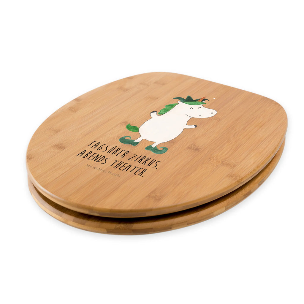 Motif toilet seat unicorn joker toilet, toilet lid, toilet seat, toilet cover, wood, unicorn, unicorns, Middle Ages, Unicorn, Court Jester, Punch, Juggler