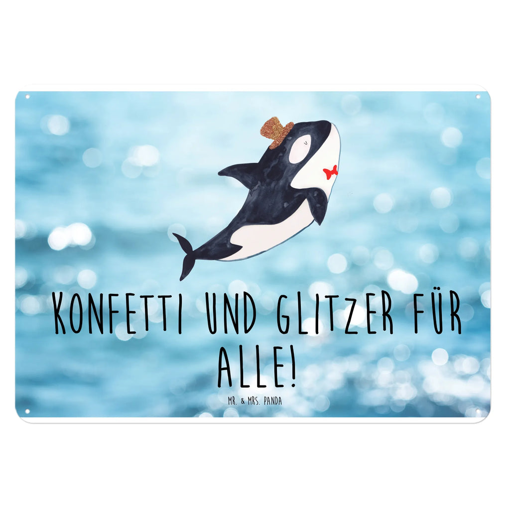Blechschild Orca Zylinder Dekoschild Metall, Blechschild Groß, Türschild Metall, Blechschild Büro, Blechschild Für Männer, Blechschild Küche, Blechschild, Blechschild Für Frauen, Blechschild Zum Aufhängen, Wandschild Metall, Meer, Meerestiere, Urlaub, Fete, Glitter, Orca, Narwal, Fest, Glückwunsch, Konfetti, Glitzer, Geburtstag, Feier