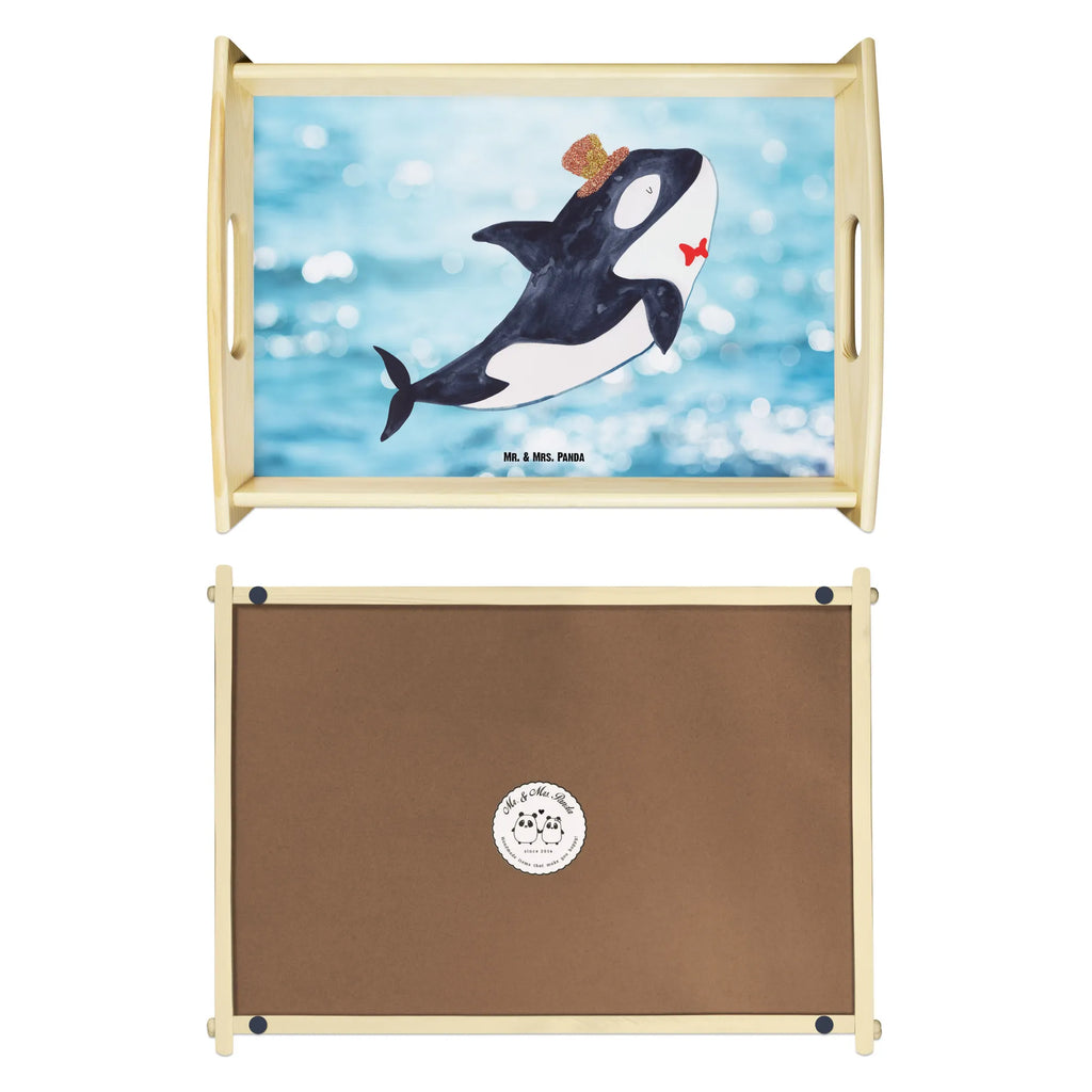 Serviertablett Orca Zylinder Serviertablett, Tablett, Frühstückstablett, Holztablett, Dekotablett, Küchentablett, Meerestiere, Meer, Urlaub, Fest, Glitter, Konfetti, Fete, Narwal, Glitzer, Geburtstag, Orca, Glückwunsch, Feier