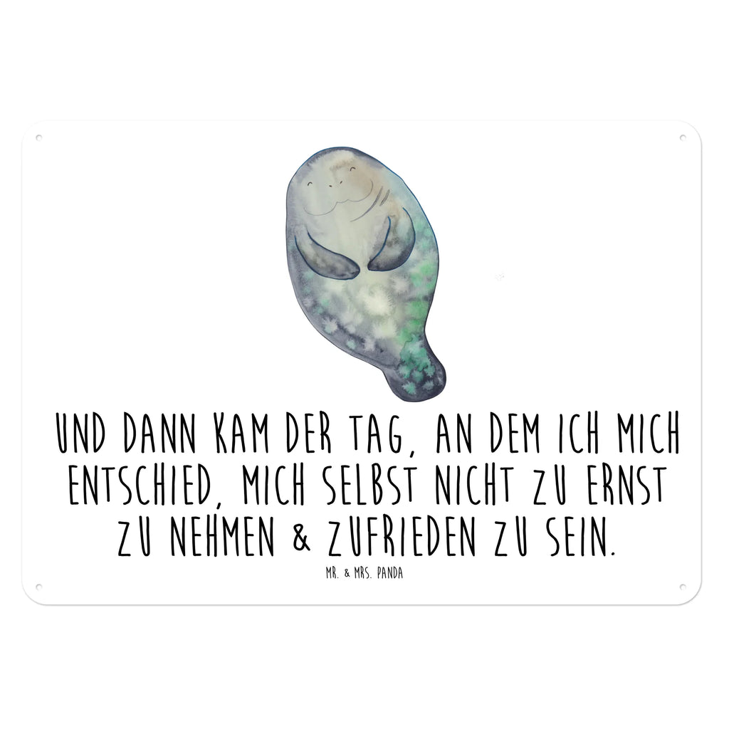 Tin sign manatee happy Blechschild Zum Aufhängen, Wandschild Metall, Blechschild, Blechschild Büro, Blechschild Küche, Dekoschild Metall, Blechschild Groß, Türschild Metall, Blechschild Für Männer, Blechschild Für Frauen, Meer, Meerestiere, Urlaub, Neustart, Zufrieden, Selbstliebe, Seekuh, Freundin, Achtsamkeit, Neuanfang, Seekühe, Liebeskummer, Respekt